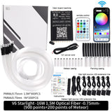 16W Twinkle LED Star Roof Chandelier - RGBW Fiber Optic Starlight Headliner Kit