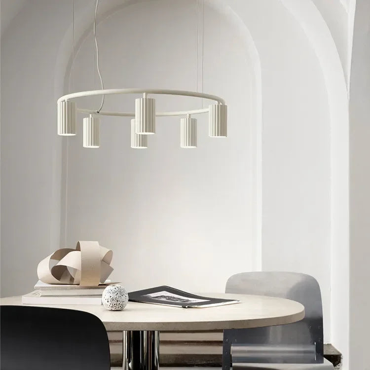 Nordic Macaron Painted Metal Spotlight Chandelier Living Room Led GU10 Pendant Chandelier Lighting Indoor Deco Lighting Lampara