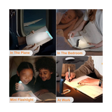 Reading Light Portable Rechargeable Book Light for Reading At Night in Bed,Timer for Kids Night Book Reading Lovers Blue