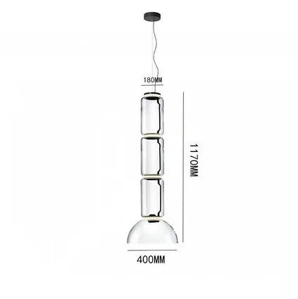 Noctamblue pendant lamp Minimalist Nordic glass lamp for Dining Room Table Lighting Home Living Room decors aesthetic lights