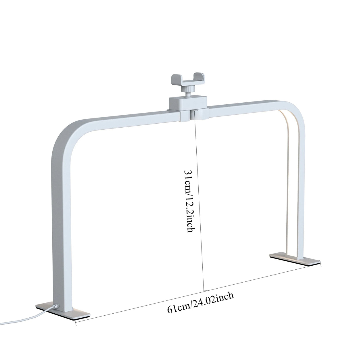 Half Moon U-shaped Nail Light for Desk Foldable Square Nail Tech Lamp 3000-6000K Dimmable Table Light bracket LED Nail Desk Lamp
