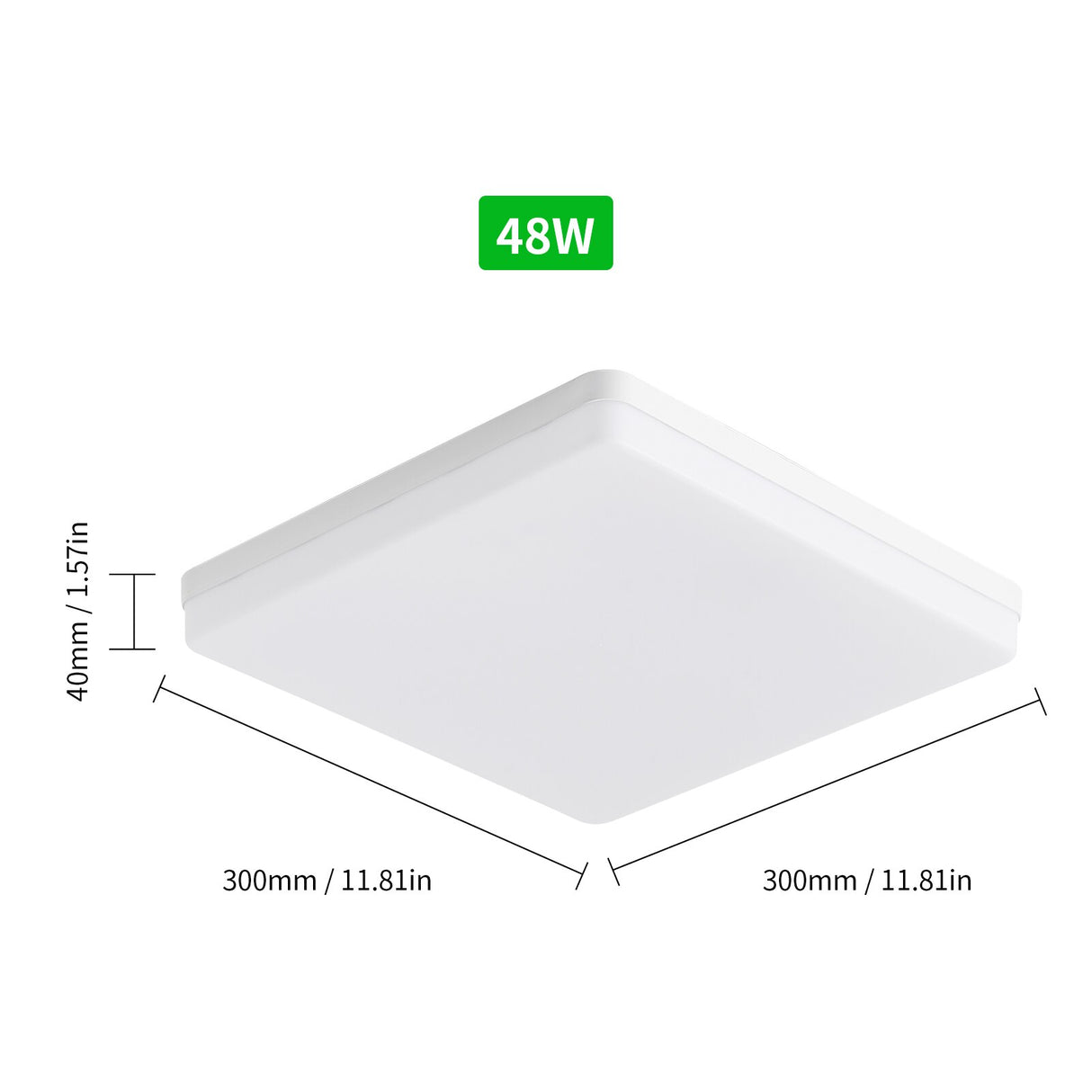 18/24/36/48W Square Ceiling Lamp LEDs Ceiling Light Flush Mounting Convenient Super Bright Ceiling Lamp Kitchen Bedroom Hallway