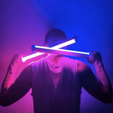 RGB LED Photography Lighting Portable Wand Handheld LED Video Light USB Rechargeable With Remote Control Adjustable Color