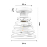 Vintage Pendant Lamp Iron Frame Ceiling Lighting Paint Restaurant Teahouse Chandelier Indoor Wrought Metal Modern Pendant Lights