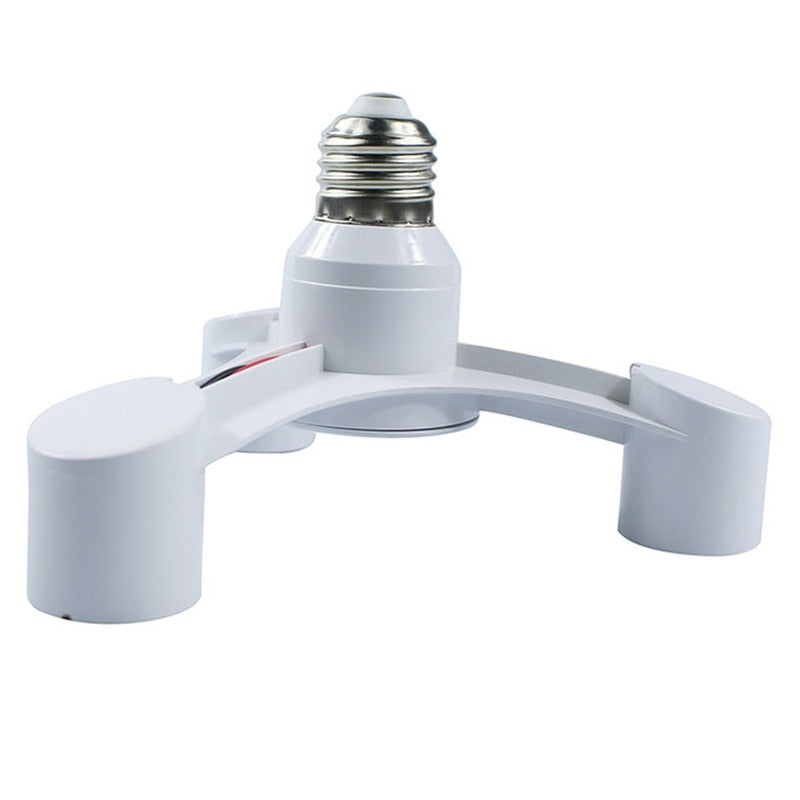 E27 To E27 Extended LED Lamp Bulbs Socket Splitter Adapter Holder for Photo Studio