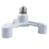 E27 To E27 Extended LED Lamp Bulbs Socket Splitter Adapter Holder for Photo Studio