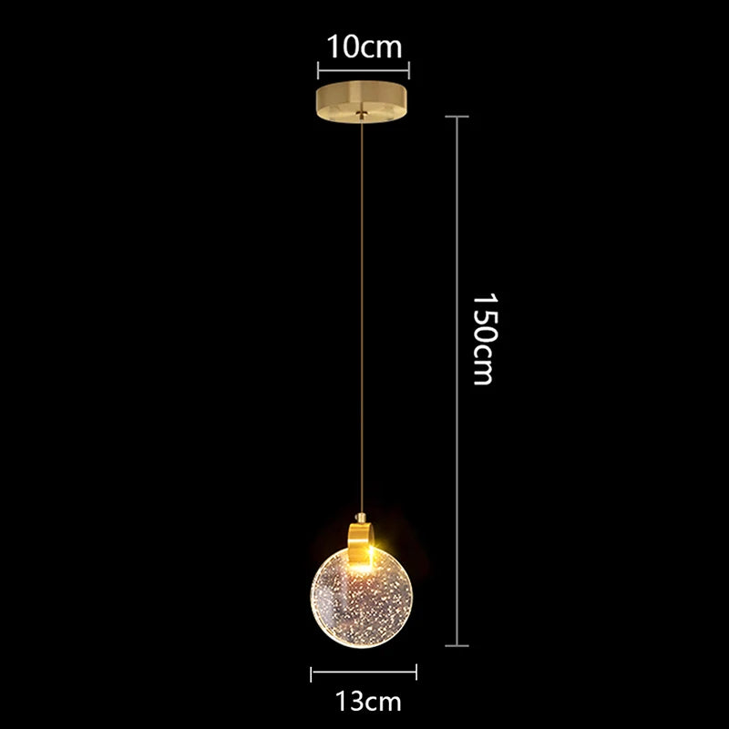 1 PC Modern home decor led lights Bedroom lamp bedside pendant light lamps led Chandeliers hanging light indoor lighting
