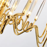 Luxury Crystal Pendant Chandelier Nordic Tree Branch Candle Shaped Indoor Lighting Living Room Bedroom Led Decoration Light