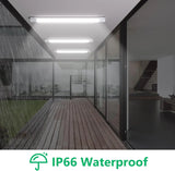 Plug In Ceiling Light 4Ft Linkable 36W 5000K Led Shop Lights For Workshop Garage, Plug In Light With No/Off Switch, 4500Lm Tube