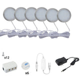 Tuya Wifi 12V LED Under Cabinet Lighting Dimming White/ Warm White Kitchen Counter Furniture Lighting Kit for Alexa Google Home
