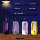 USB Rechargeable Electric Mosquito Swatter Two-in-one Light-controlled Electric Mosquito Swatter Shelters Tent Camping Tools