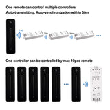 3-Channel RGB & CCT LED Controller - Wireless RF Dimmer for Smart Home Lighting