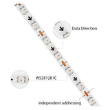 2.7mm WS2812B LED Strip Ultra Narrow 160Leds/M Individually Addressable RGBIC Light Strip Dreamcolor DC5V/12V