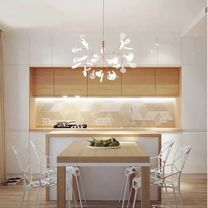Nordic Firefly Branch LED Chandelier - Modern Luxury Pendant Hanging Lamp