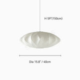 Wabi-sabi Silk LED Pendant Lamp Denmark Designer Hanging Light Living Room Hotel Restaurant Factory Direct High-End Home Decor