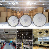 UFO LED High Bay Light (100W/150W/200W/300W) - Super Bright Commercial Industrial Overhead Lighting for Warehouse, Garage & Market