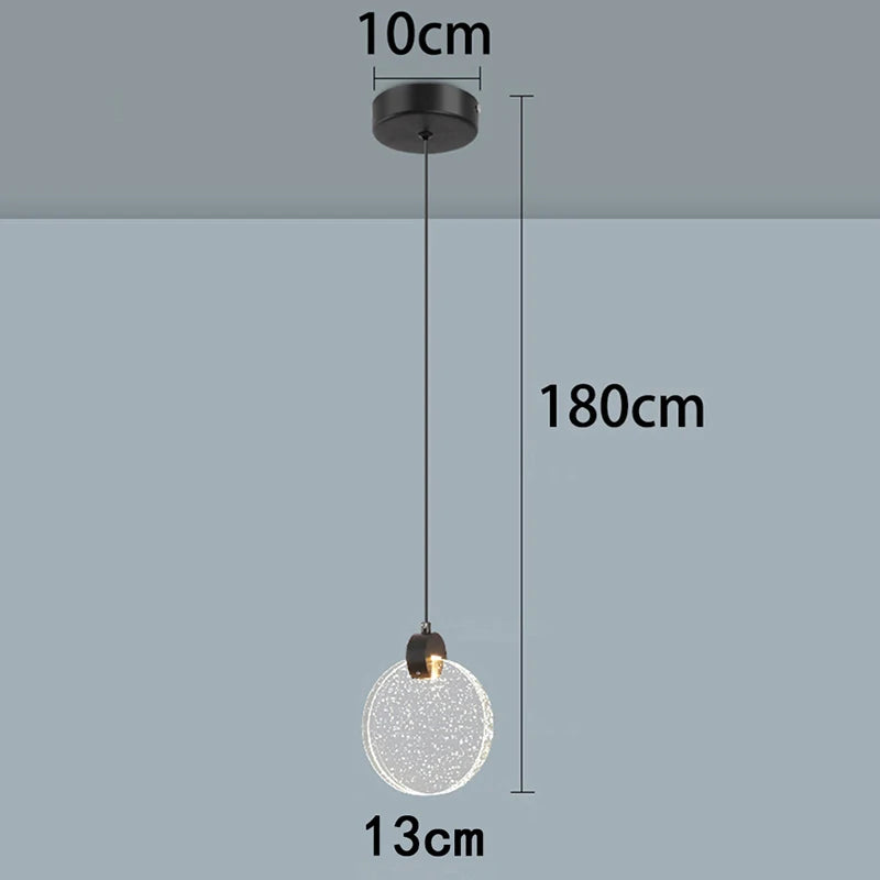 1 PC Modern home decor led lights Bedroom lamp bedside pendant light lamps led Chandeliers hanging light indoor lighting