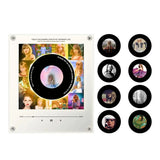 Smart Magnetic Music Vinyl Record Player Fridge Light - Touch-to-Play Album Magnet & LED Night Light Decor Lamp