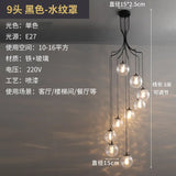 Modern Nordic Spiral Staircase Pendant Light for Dining Room Loft Apartment Villa Stairwell Decoration Chandelier Home Decor