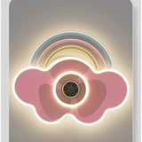 Pink LED Fans with Lights Remote for Living Room Bedroom Boys Girls Room LED Ceiling Lamp for Home Decro