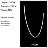 Modern Nordic LED Large Line Pendant Lamp Long Chandelier Living Room Stair Case Lobby Villa Project Minimalist Hanging Light