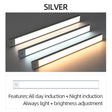 Night Light 20/30/40/60cm Ultra thin LED Light Cabinet Light Motion Sensor Wireless type-c For Kitchen bedroom Wardrobe lighting