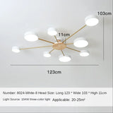 Nordic Creative Macaron Log LED Ceiling Light Bedroom Living Room Chandelie Modern Villa Restaurant Interior Lighting Decoration
