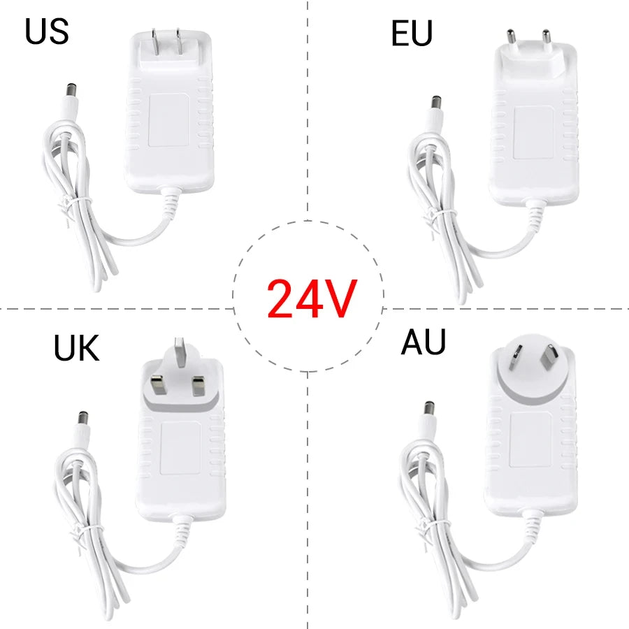 Transformer AC 110V 220V to DC 12V 24V 1A 2A 3A Power Adapter LED Driver 12 volt Power Supply Converter Charger For LED Strip