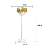 LED Gold Chrome 2 Layer Crystal Ceiling Chandeliers 2023 New Trend Lighting Lustre Suspension Luminaire Lamp For Living Room