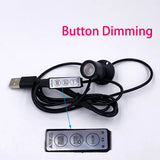 Rgb Led Spot Light Usb 5V Remote Dimming Mini Bulb 1W 3W Cabinet Showcase dollhouse Jewelry Lamp Stage KTV Bar Light
