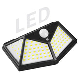 Outdoor Solar Powered Lamp IP65 Waterproof with Motion Sensor 100 Led Spotlights Street Wall Light Garden Decoration