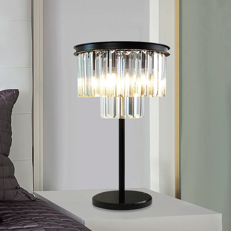 Gray Crystal Floor Lamps Luxury Led Home Decoration Amber Standard Light Living Room Bedside Appliance Standing Lighting 2025