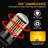 2 PCS 1156 BA15S 7443 W21W LED Bulb Canbus Error Free 12V 24V 3014-144SMD 6500K White Car Tail Brake Parking Turn Signal Lights