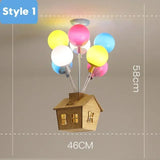 Modern New Pendant Lights Nordic Creative Ceiling Chandelier Dyed Balloon Cartoon Lights for Children's Princess Room Bedroom