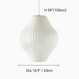 Wabi-sabi Silk LED Pendant Lamp Denmark Designer Hanging Light Living Room Hotel Restaurant Factory Direct High-End Home Decor