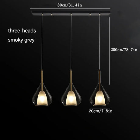Nordic Glass Bedroom Pendant Light Postmodern Creative Designer Restaurant Bar High-End Room Decors Bedside Minimalist Hang lamps