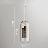 Modern Glass Ball Pendant Lamps Nordic Bedside Kitchen Dining Room Hanging Lights Luminaire Suspension Lighting Golden Designer