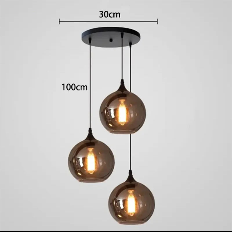 Modern Glass Led Lights Pendant Lamps for Living Room Chandeliers for Dining Room Hanging Light Indoor Lighting Suspension