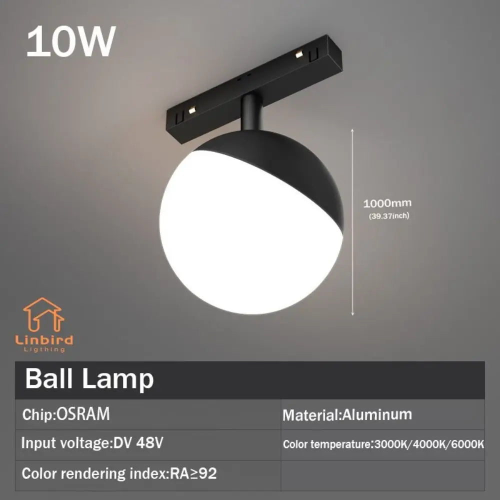 35 Series DC48V Magnetic Track Light - Modern Embedded LED Grille Spotlight & Linear Flood Lamp for Ceiling Home Lighting