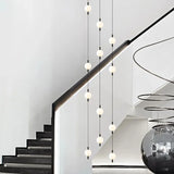 Globe Chandelier Designer Villa Living Room Dining Table Apartment Hanging Lamps Nordic Modern Attic Double Staircase Pendant