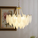 French Feather Chandelier Modern Luxury Glass Lamp For Living Room Restaurat Bedroom Villa Kitchen Home Decor Hotel Hall Lamp