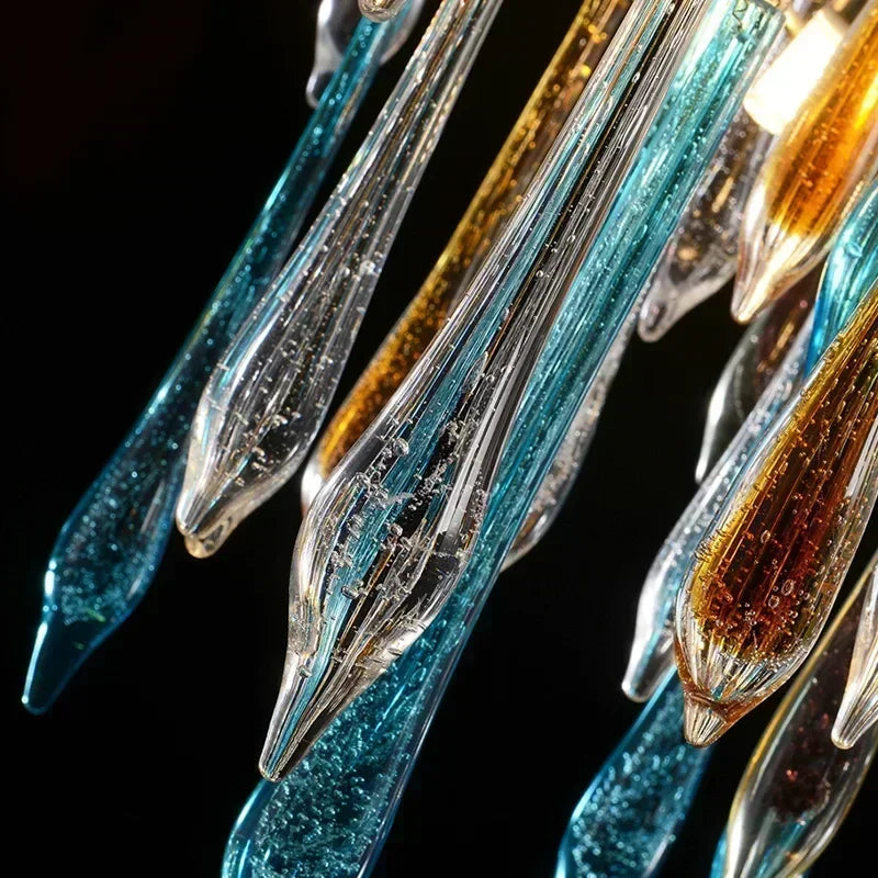 2025 Modern Gold Crystal Chandelier Living Room High Ceiling Luxury Big Lustres Aluminium Crystal Tree Branch Chandelier Lights