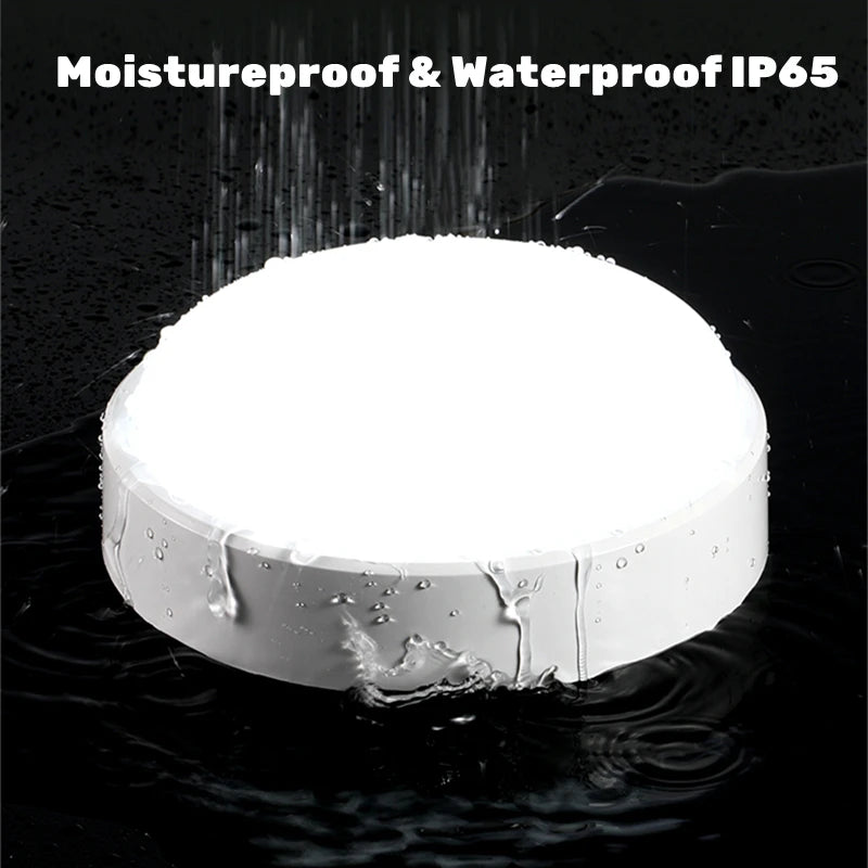 Outdoor Surface Mounted LED Ceiling Lamp 12W/15W/20W Waterproof IP65 Round Bathroom Light Garden Porch Moistureproof Wall Lights