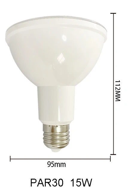 High Bright 9W 15W 18W Aluminium LED Lamp 4000K 6000K Waterproof COB Par Light PAR38 LED Bulb PAR30 PAR20 for Indoor Outdoor