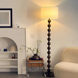 Medieval Solid Wood Floor Lamp - Retro Wabi-Sabi Standing Sofa Light & Desk Lamp Fixture for Living Room & High-End Home Decor