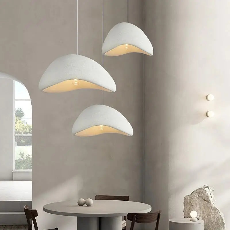 Nordic Wabi Sabi Style Led E27 Chandelier Lustre Dining Room Bedroom Hanghing Home Decor Bar Loft Pendant Fixtures Kitchen Lamp