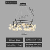 New Nordic Modern Firefly Chandelier Light Living Room Led Lamp Round Pendant Lamp Decor Ceiling Chandelies Hanging Lighting