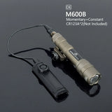 Tactical M600 / M300 LED Scout Light with Dual Pressure Switch for 20mm Rail