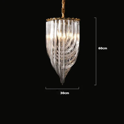 LED Postmodern Gold Silver Chrome Designer Hanging Lamps Chandelier Lighting Luster Suspension Luminaire Lamp For Foyer