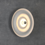 Nordic Modern Circular Wall Lamp Background Wall Staircase Corridor Entrance Creative Deco Water Ripple Decorative Ceiling Light